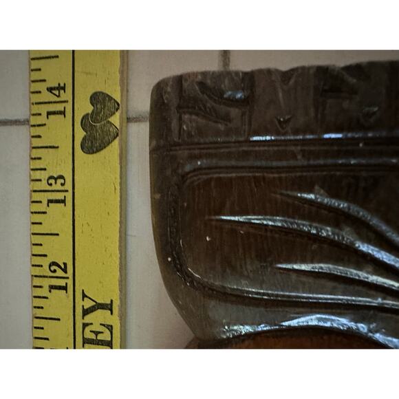 2 Vintage Hand Carved Wood Wall Hanging set Honduras  folk art figures plaques - Picture 14 of 14